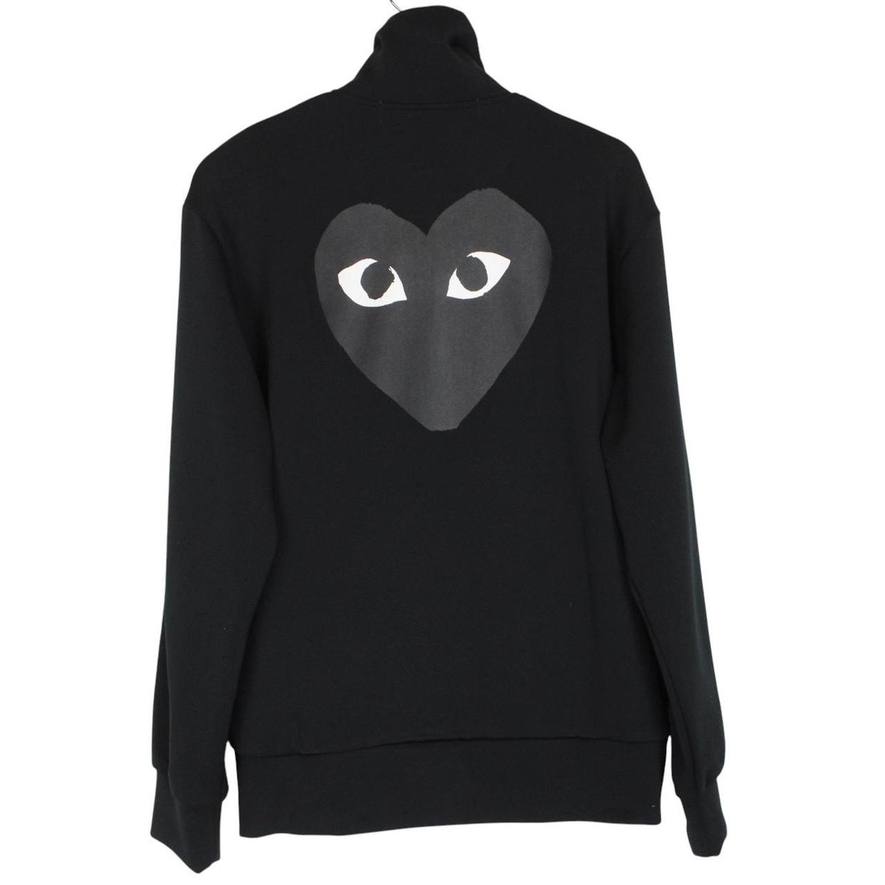 Comme des Garcons PLAY Black Heart Print Full Zip Track Jacket