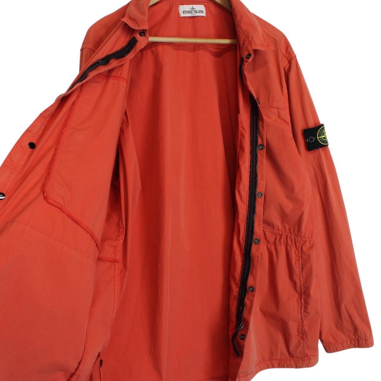 Stone Island SS 2012 Red Hydrophobic Cotton Overshirt Jacket