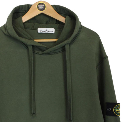 Stone Island AW 2020 Green Cotton Hoodie Jumper