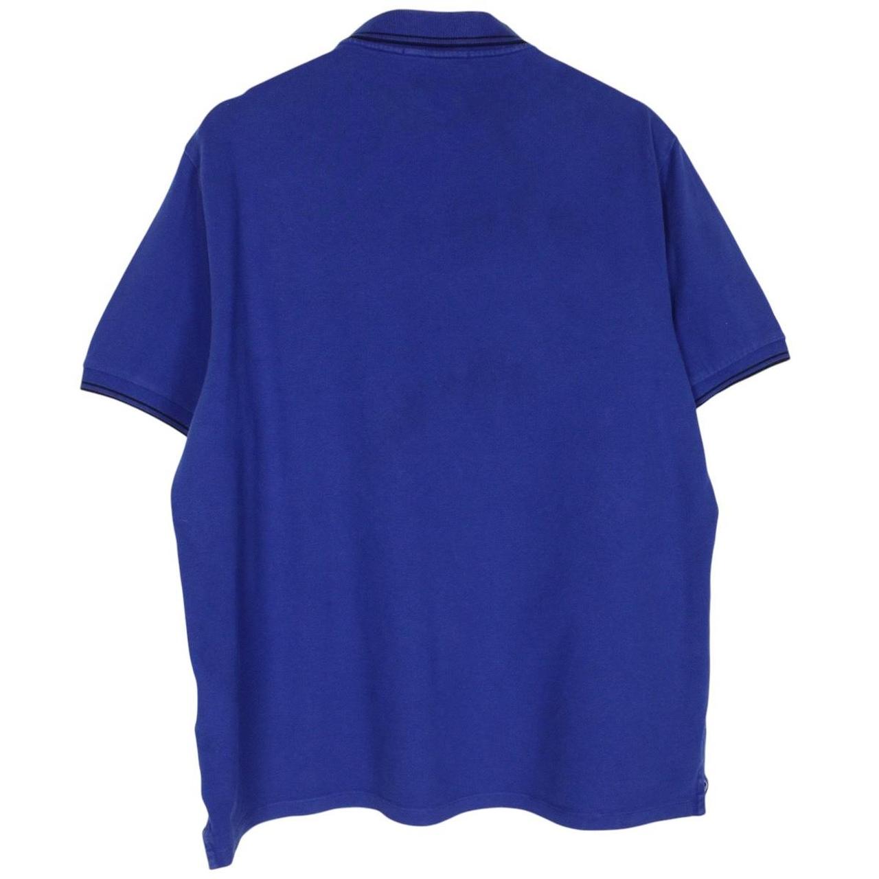 Stone Island AW 2015 Blue Short Sleeve Compass Cotton Polo Shirt