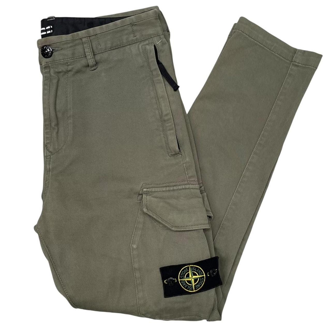 Stone Island SS 2020 Green RE-T Fit Cargo Trousers