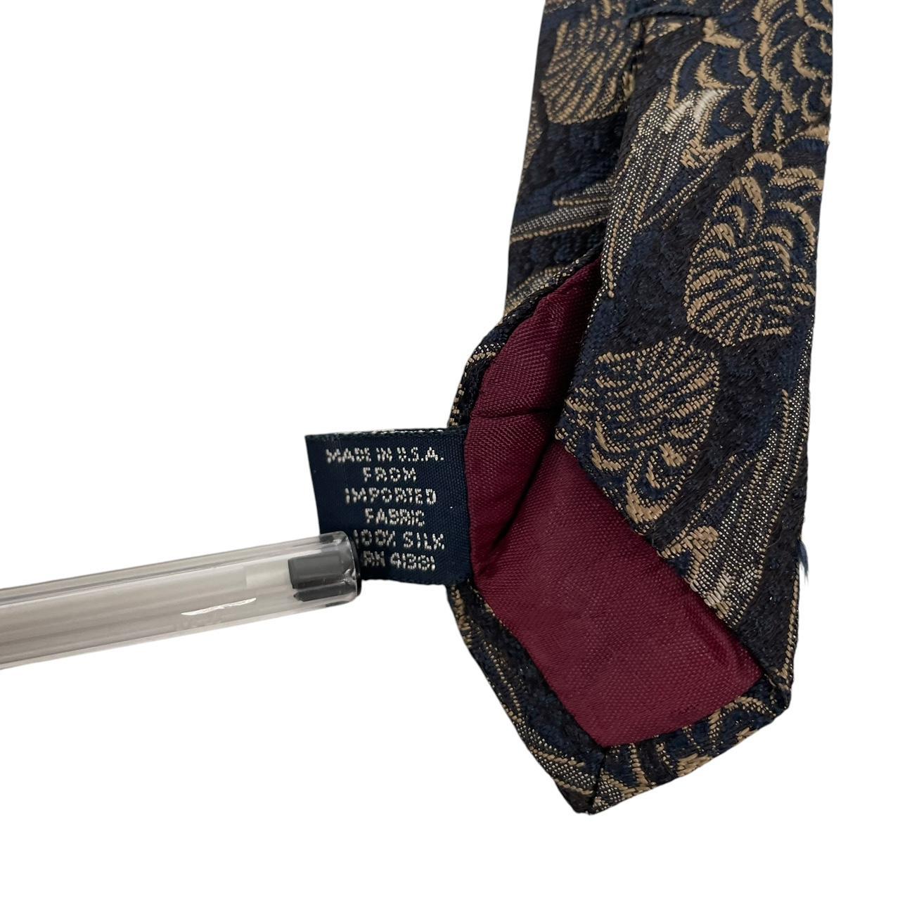 Vintage Polo Ralph Lauren Brown and Black Silk Tie