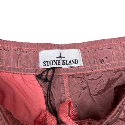 Stone Island SS 2023 Coral Pink Econyl Nylon Shorts