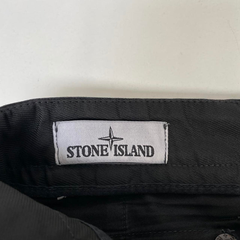 Stone Island AW 2018 Black Skinny Fit Cargo Trousers