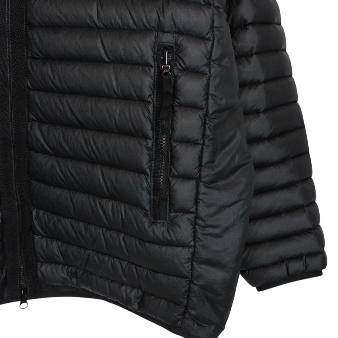 Stone Island AW 2023 Black Loom Woven Chambers R-Nylon Down Jacket