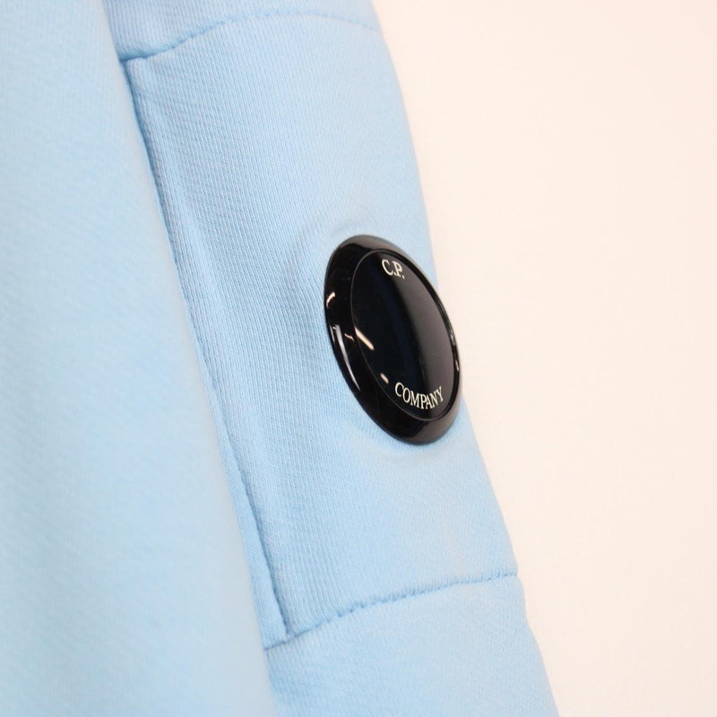 CP Company Light Blue Goggle Lens Cotton Sweatshirt Jumper