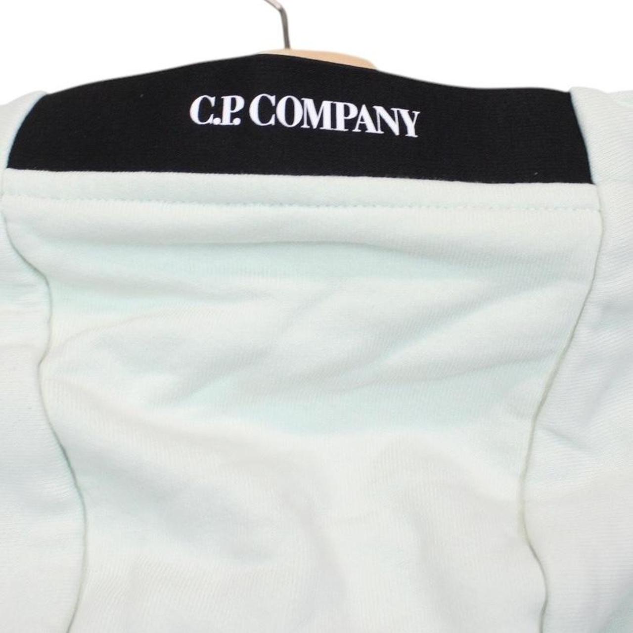 CP Company Mint Green Lens Cotton Hoodie Jumper