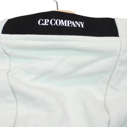 CP Company Mint Green Lens Cotton Hoodie Jumper