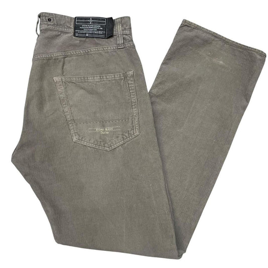 Vintage Stone Island Denims AW 2008 Green Straight Leg Fit Corduroy Trousers