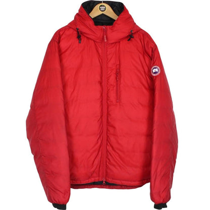 Canada Goose Lodge Hoody Red Full Zip Down Jacket
