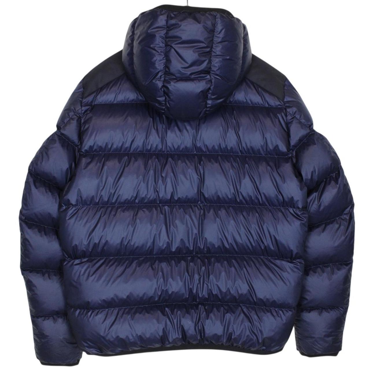 Moncler Grenoble Hintertux Navy Blue Full Zip Down Hooded Jacket