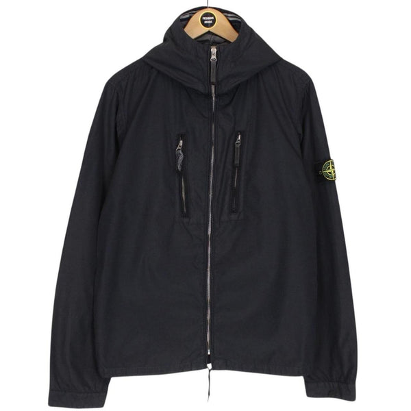 Stone Island SS 2008 Navy Blue Nylon Spalmatura Full Zip Jacket