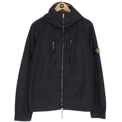 Stone Island SS 2008 Navy Blue Nylon Spalmatura Full Zip Jacket
