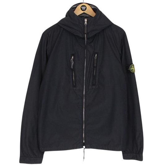 Stone Island SS 2008 Navy Blue Nylon Spalmatura Full Zip Jacket