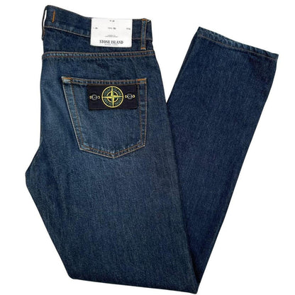 Stone Island AW 2018 Navy Blue Slim Fit Denim Jeans
