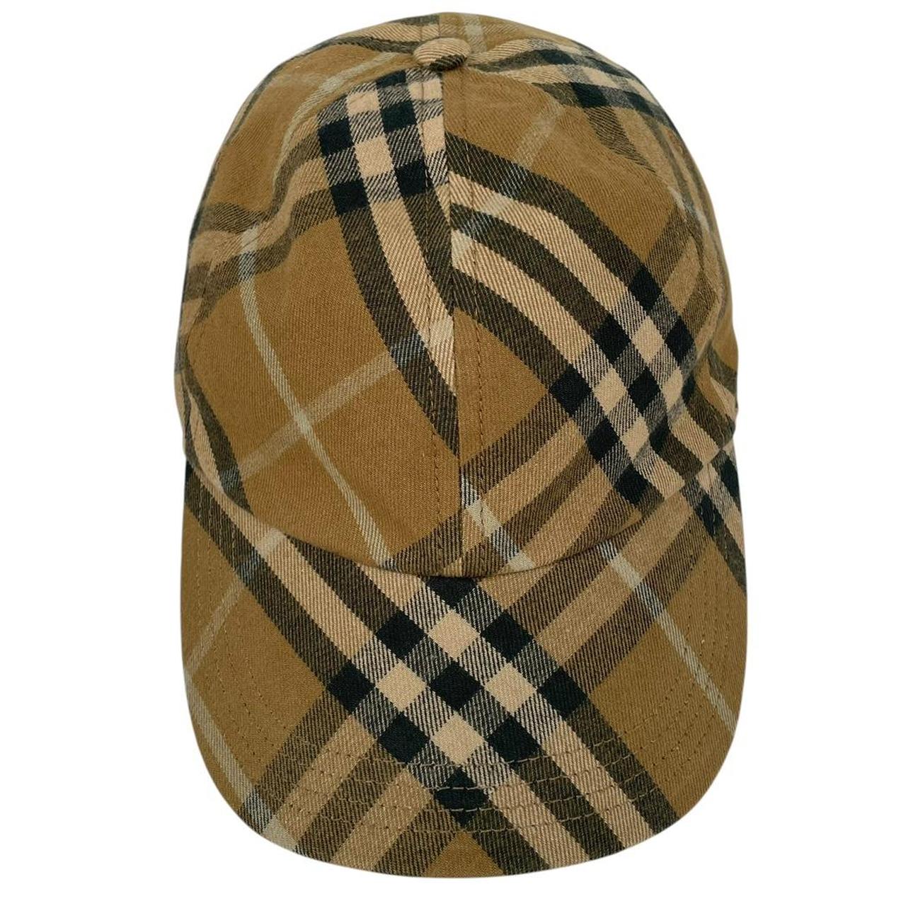 Burberry Brown Twill Nova Check Baseball Cap