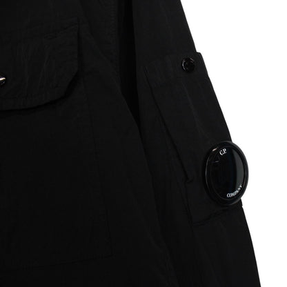 CP Company Black Nylon Lens Overshirt Jacket