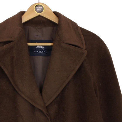 Vintage Burberry London Brown Virgin Wool Coat