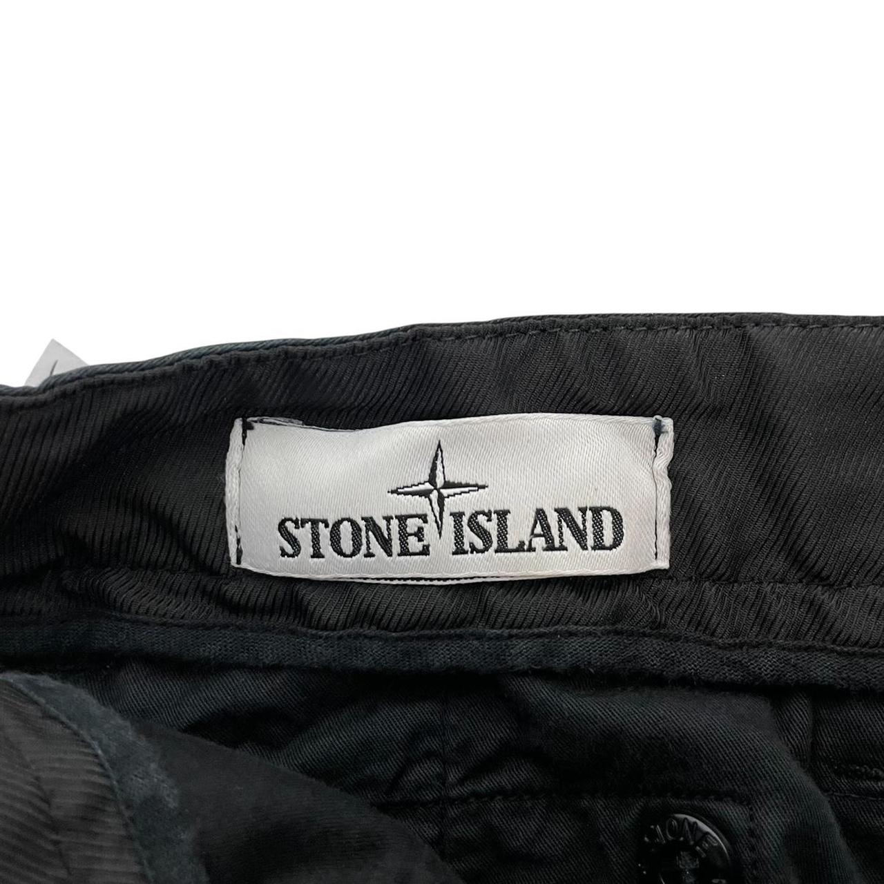 Stone Island SS 2022 Black RE-T Fit Cargo Trousers