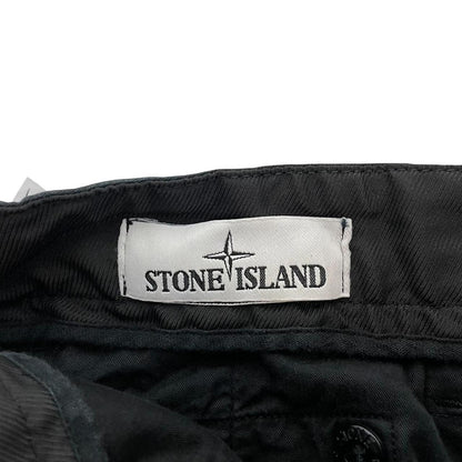 Stone Island SS 2022 Black RE-T Fit Cargo Trousers