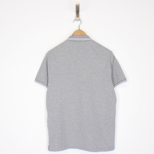 Stone Island AW 2022 Grey Short Sleeve Compass Polo Shirt