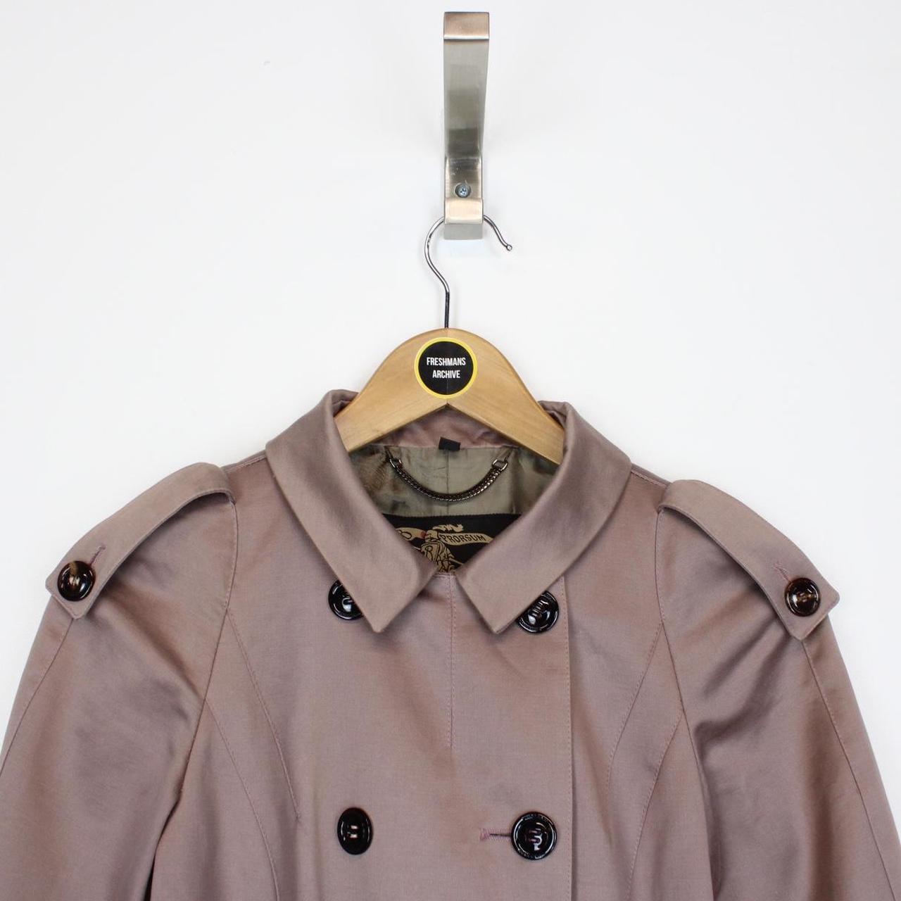 Burberry Prorsum Pink Double Breasted Belted Trench Coat