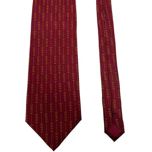Vintage Paolo Gucci Red and Orange Silk Tie