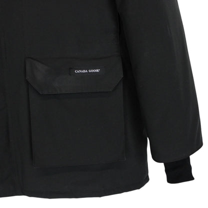Canada Goose Black Expedition Parka Down Jacket with Fur Trim