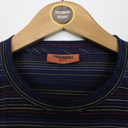 Missoni Multicoloured Striped Short Sleeve Cotton T-Shirt