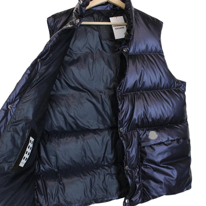 Moncler 2 Genius 1952 Metallic Navy Blue Idir Down Gilet / Bodywarmer