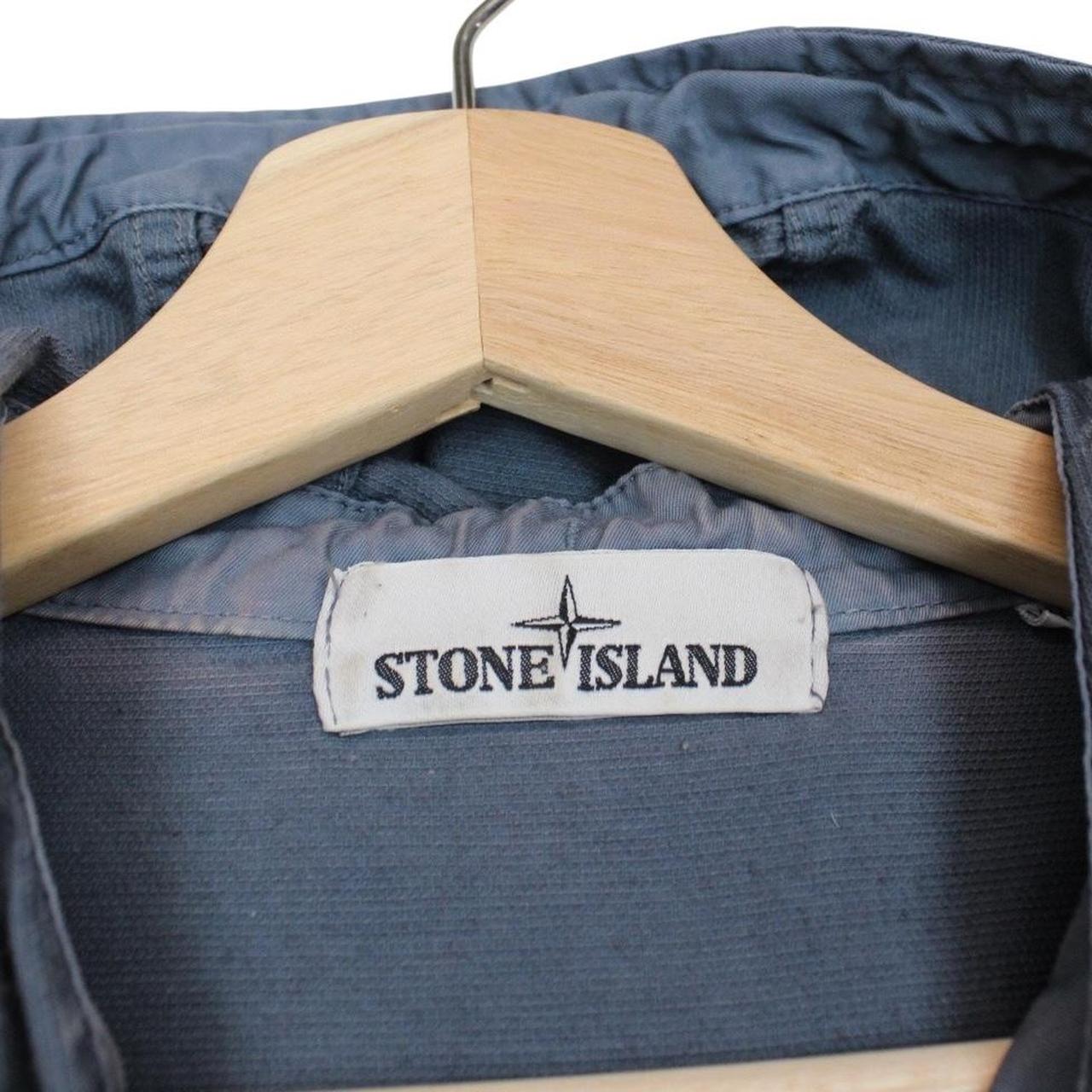 Stone Island AW 2014 Blue Supima Cotton Twill Stretch-TC Hooded Jacket
