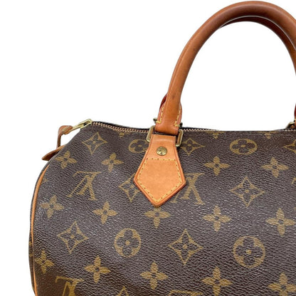 Louis Vuitton 2012 Speedy 30 Brown and Beige Monogram Coated Canvas Bag