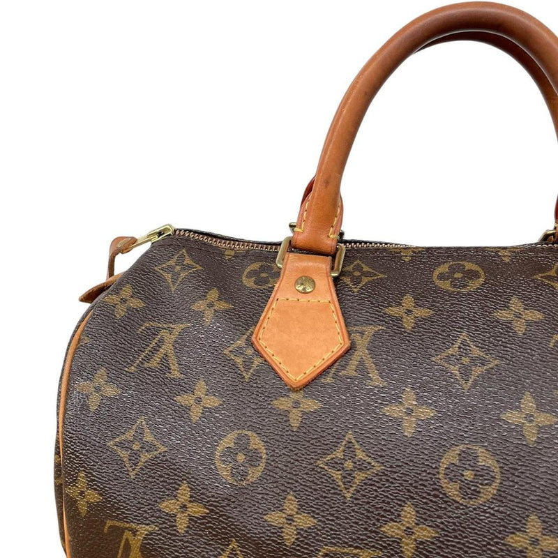 Louis Vuitton 2012 Speedy 30 Brown and Beige Monogram Coated Canvas Bag