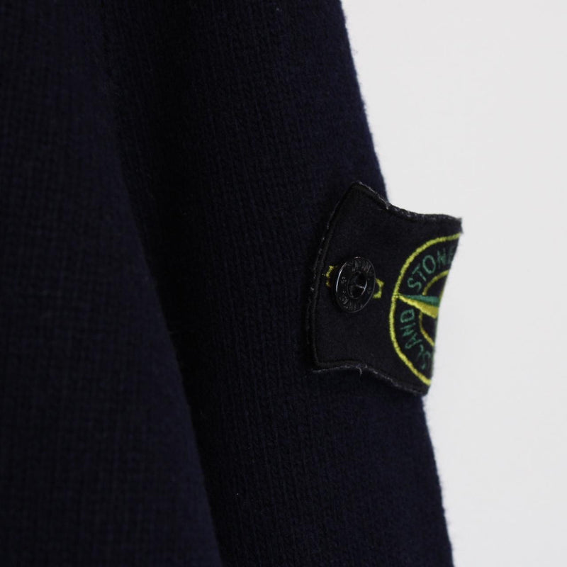 Stone Island AW 2016 Navy Blue Wool Knit Sweatshirt Jumper