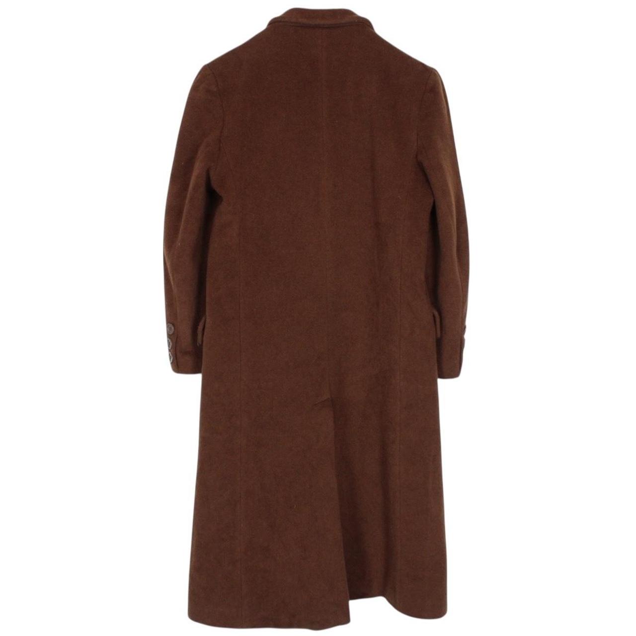 Vintage 90s Burberry Brown Wool and Camelhair Coat