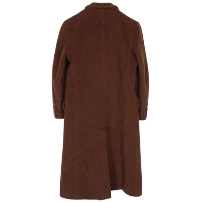Vintage 90s Burberry Brown Wool and Camelhair Coat