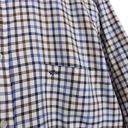 Paul &amp; Shark Multicoloured Check Long Sleeve Cotton Shirt