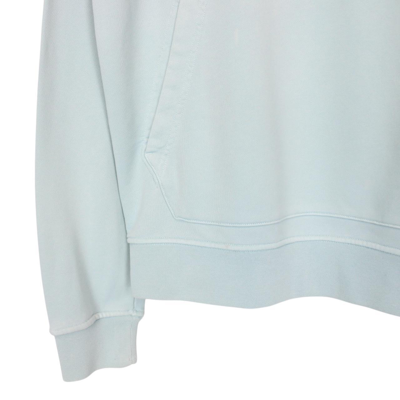 Stone Island SS 2022 Light Blue Cotton Hoodie Jumper