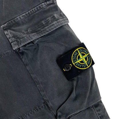 Stone Island AW 2019 Black Slim Fit Cargo Trousers