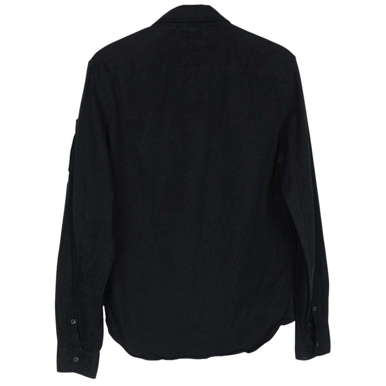 CP Company Black Full Zip Cotton Lens Overshirt Jacket