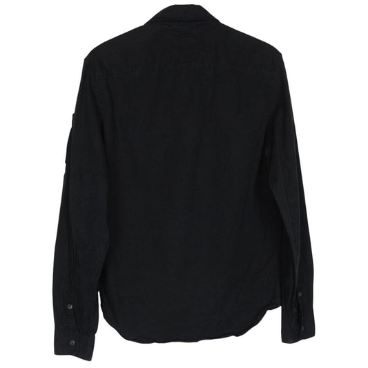 CP Company Black Full Zip Cotton Lens Overshirt Jacket