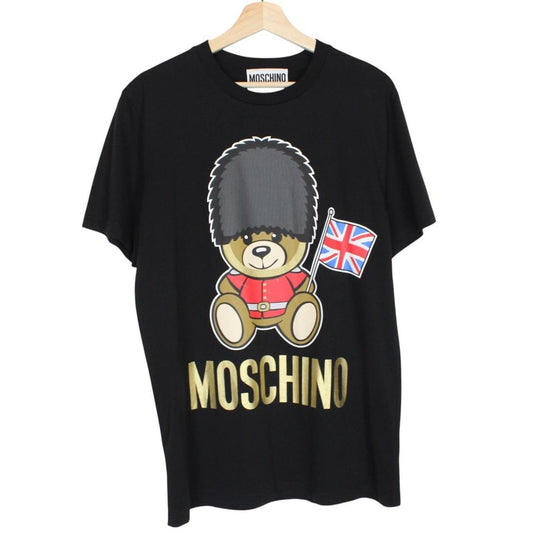 Moschino Black Short Sleeve London Teddy Bear Print T-Shirt