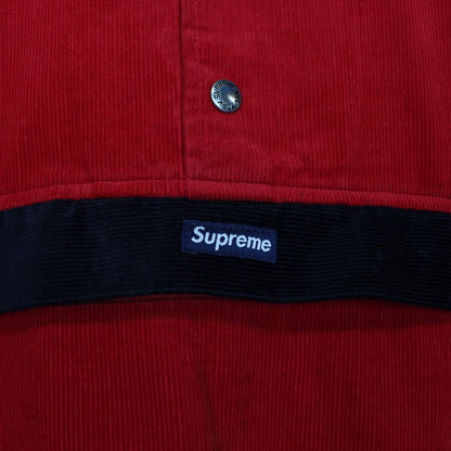 Supreme 2012 Red Corduroy Pullover Box Logo Sweatshirt Jumper