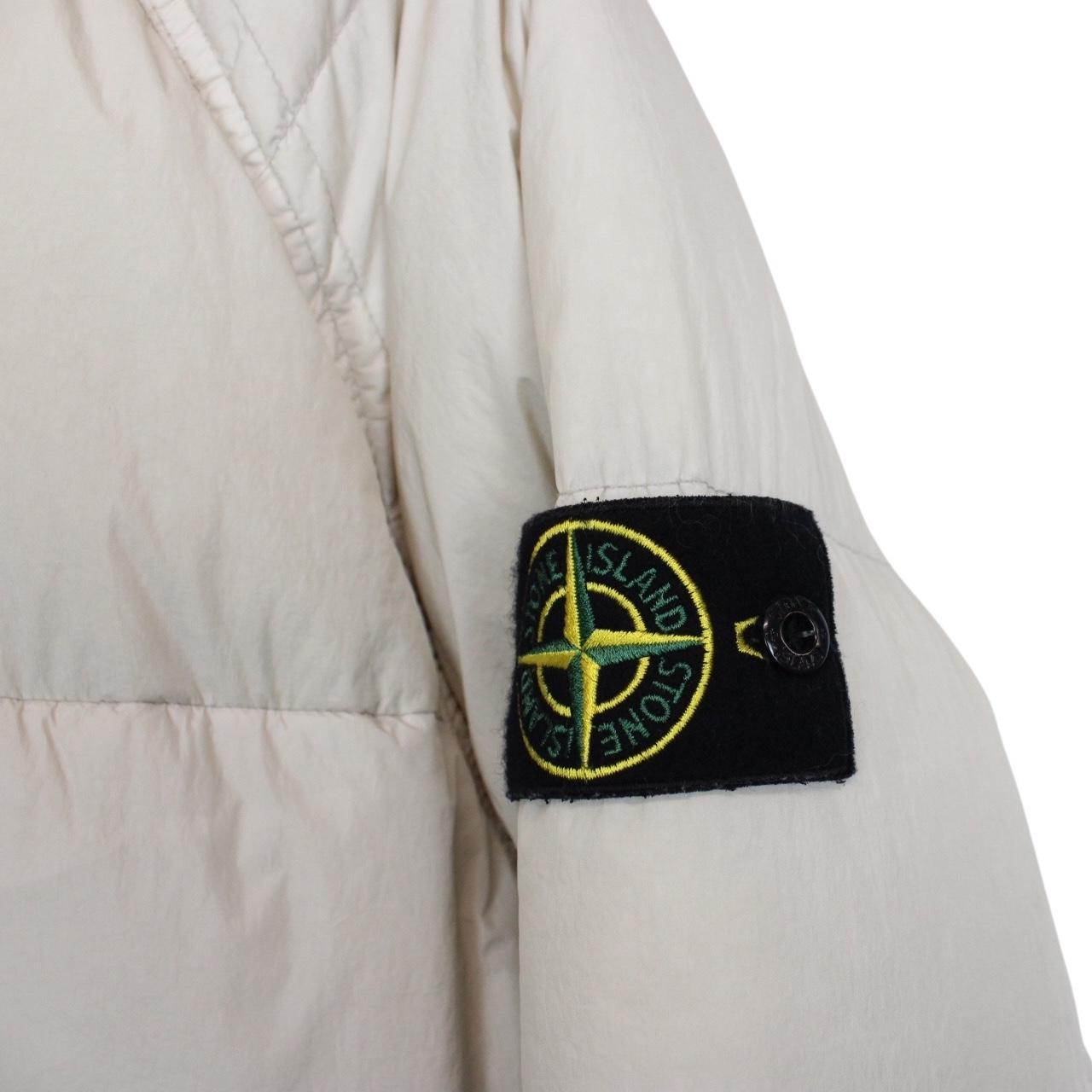 Stone Island AW 2023 Beige Garment Dyed Crinkle Reps R-NY Down Puffer Jacket