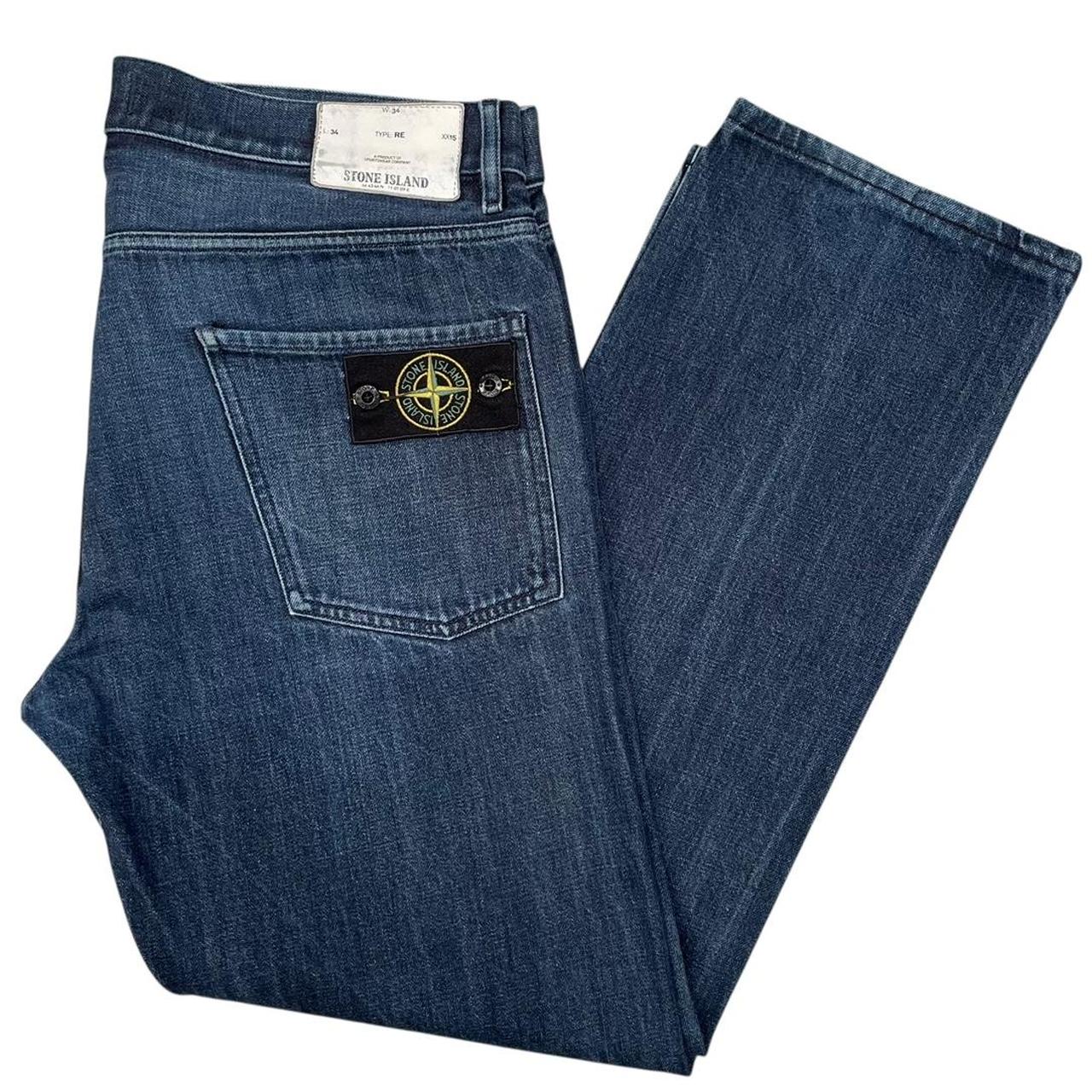 Stone Island Navy Blue RE Fit Denim Jeans
