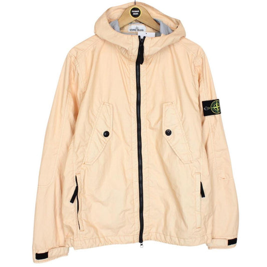 Stone Island SS 2018 Peach Orange Membrana 3L TC Hooded Jacket