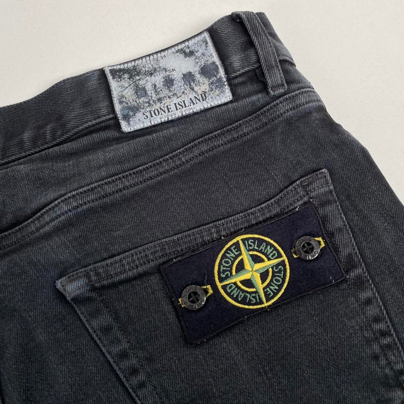 Stone Island AW 2018 Black Skinny Fit Denim Jeans