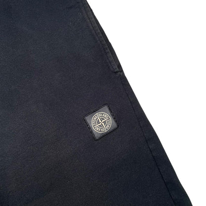 Stone Island SS 2016 Navy Blue Compass Logo Cotton Jogger Shorts