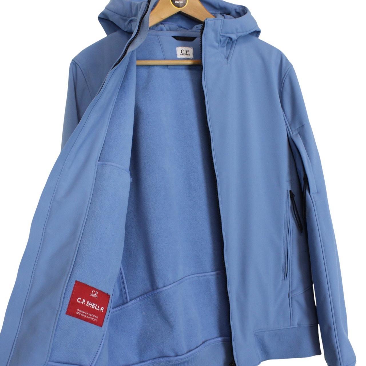 CP Company Blue Shell-R Soft Shell Lens Jacket