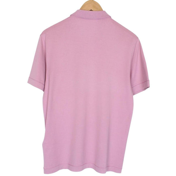 Stone Island SS 2020 Pink Short Sleeve Compass Cotton Polo Shirt